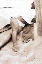 PRETTY YOUNG WOMAN Sepia Tone FOUND PHOTO Black+White ORIGINAL Vintage 31 64 G picture
