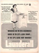 1947 Launderall Washing Machine Vintage Original Magazine Print Ad picture