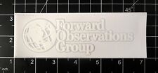 *AUTHENTIC* FORWARD OBSERVATIONS GROUP CORPORATE LOGO STICKER SLAP DIE-CUT DECAL picture