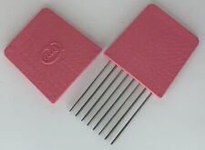 Vintage Goody Hair Pink Metal Pick Comb & Cover 60s 70s Hippy Boho Girlie Curly picture