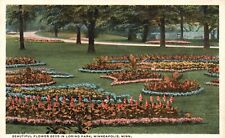 Postcard MN Minneapolis Minnesota Loring Park Flower Beds Vintage PC a8218 picture