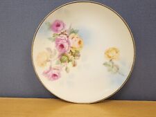 Vintage Prussia Royal Rudolstadt Yellow and Pink Rose Small Plate- Just Charming picture