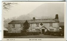 UK Rydal - Nab Cottage old uncommon view real photo sepia Atkinson postcard  picture