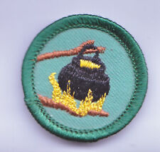 Vintage Junior Girl Scouts Badge/Patch ~1963-1980 ~ Outdoor Cook picture