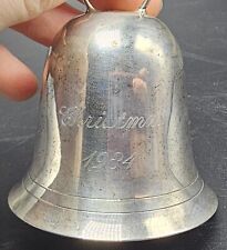 Sterling Silver Christmas Bell 1984 picture
