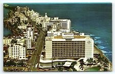 1950s MIAMI BEACH FLORIDA THE SEVILLE HOTEL OCEAN FRONT 29th ST POSTCARD P2798 picture