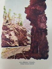 C 1905 RR Tracks by Mother Grundy in Clear Canon Canyon Embossed UDB Postcard picture