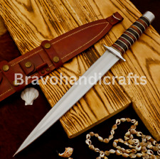 17” ARKANSAS TOOTHPICK Custom Handmade D2 Steel Hunting DAGGER KNIFE With Sheath picture