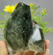1.11lb Natural Clear Green Phantom Quartz Crystal Obelisk Wand Double Point picture