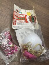Vintage Walco Christmas Tree Ornament Kit Replacement Parts- Pink/Fuchsia picture