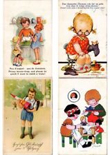 CHILDREN HUMOR Mostly ARTIST SIGNED 100 Vintage Postcards (PART 8.) (L5461) picture