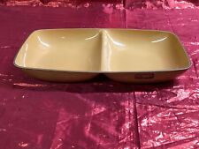 Vintage Robex Caleppio Wood & Yellow Plastic Tray 12 5/8 X 7 3/8 Made In Italy picture