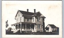 ANTIQUE HOUSE W PORCH connersville me real photo postcards rppc maine history picture