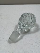 Stunning Vintage Crystal Glass Decanter Stopper ONLY Large picture