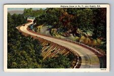 Rogers AR-Arkansas, Aerial Highway Scene, Antique, Vintage Souvenir Postcard picture
