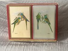 Playing Cards deck vintage Tropical BIrds picture