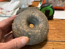 Native American artifact Donut Stone tool 1 pound 15 ounces  4 1/4 dia  2 1/4 w picture