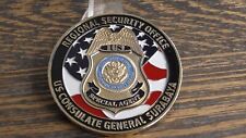 DOS DSS Diplomatic Security Service US Consulate Surabaya Challenge Coin #158W picture