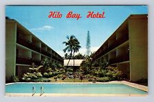 Hilo Hawaii, Hilo Bay Hotel, Pool, Advertising, Vintage c1969 Souvenir Postcard picture