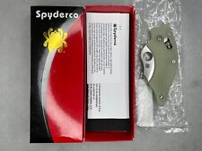 RARE Spyderco Dodo Natural Jade G10 M4 Knife C80GM4P Discontinued Exclusive picture
