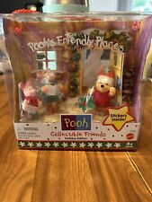 1999 Pooh's Friendly Places Collectible Friends Holiday Edition Mattel 25496 NIB picture