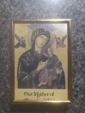 Our Mother of Perpetual Help Blessed Virgin Mary Tabletop Wall Holy Picture picture