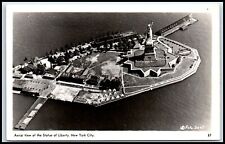 Postcard Aerial View Of Statue Of Liberty New York City NY P47 picture