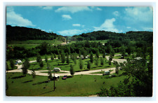 Postcard IA Decorah Campground Aerial View Old Van Campers Unposted c.1960's picture