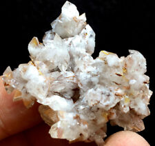 14g Natural Rare Dovetail Twins Calcite Crystal Cluster Limonite,Wenshan E758 picture