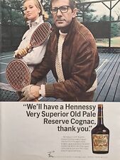 Hennessy V.S.O.P. Reserve Cognac Paddle Ball Couple Vintage Print Ad 1967 picture