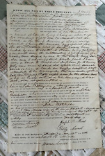 1836 LAND DEED * 58 ACRES ON MEREDITH NECK, NEW HAMPSHIRE * MEADE TO BATCHELDER picture