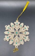 Lenox 2016 Annual Gemmed Porcelain Snowflake Ornament  picture