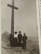 Riverside California RPPC Group Photo Cross Mt Rubidoux c1900s Postcard picture