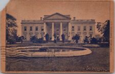 Vintage 1908 Washington D.C. Postcard THE WHITE HOUSE North Lawn *Missing Corner picture