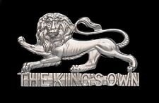 The Kings Own (Solid Lettering) Cap Badge Hallmarked Silver picture