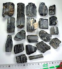 1190g Large size Black Tourmaline Etched Crystals ( 20 PCs ) - skardu, Pakistan picture