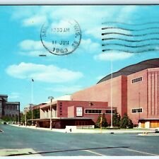 c1950s Milwaukee, Wis Arena Auditorium Chrome Photo Postcard Street View Car A23 picture