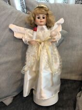 Vintage 18” Animated Christmas Angel With Music Battery Operation picture