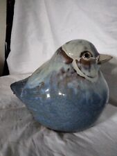 Gorgeous Ceramic Porcelain Chubby Cute Glazed Bird Hand Painted  picture
