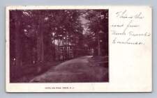 Wooded Road to Hotel ~ Tabor New Jersey Antique Morris County NJ Postcard PMC picture