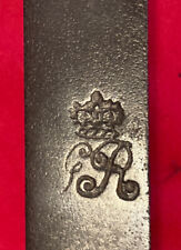 George III era, Napoleonic British sword, cypher  blade, Customs/Medical Off. picture