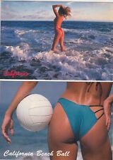 California Girls Postcards Risque  90's Pinup Bikini Beach Set of 3   #73 picture