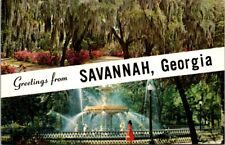 Greetings from Savannah, GA Postcard picture