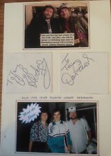 CHAS & 'N' DAVE CHAS HODGES DAVE PEACOCK RARE HAND SIGNED A4 Fan Album Page  picture