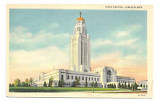 Lincoln NE Postcard Nebraska Capitol Linen picture