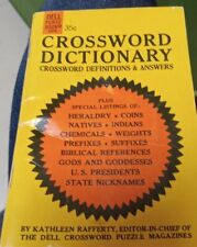 Vintage Dell Purse Book 1573 Crossword Dictionary 1965 picture