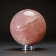 Genuine Polished Rose Quartz Sphere from Brazil  (3.5