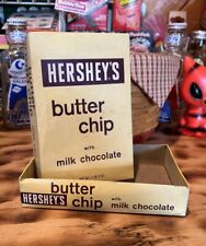 1950's Vintage HERSHEY'S BUTTER CHIP Milk Chocolate Candy Bars Empty Box RARE picture
