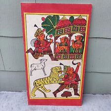 Vintage Rajasthani Phad Painting Indian Cloth Art picture
