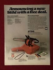 Stihl Chain Saws 1978 Print Ad - Great to Frame picture